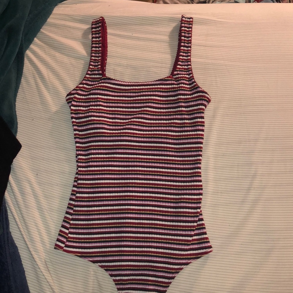 Hollister Striped Multicolor Bodysuit
